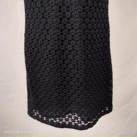 DW3 for David Warren Women's Size 6  Black Lace Minimalist Classic Lined Dress - Picture 5 of 12